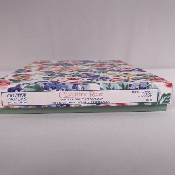 Vintage Creative Papers Coventry Rose Stationery Sealed Floral Gibson 18 Printed - Picture 4 of 9